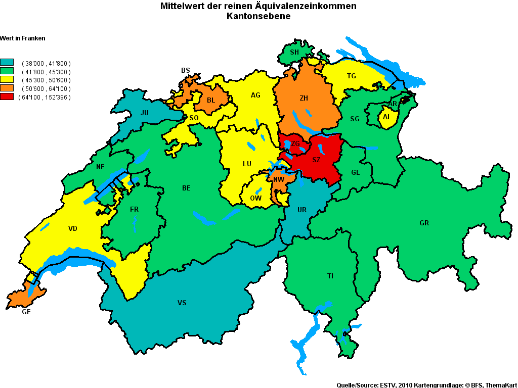 Choropleth map of rvariable