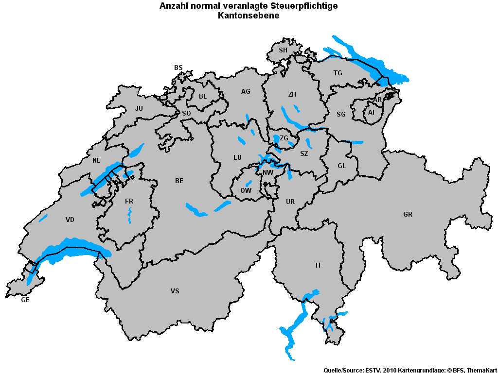 Choropleth map of rvariable