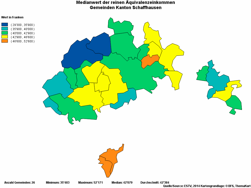 Choropleth map of rvariable