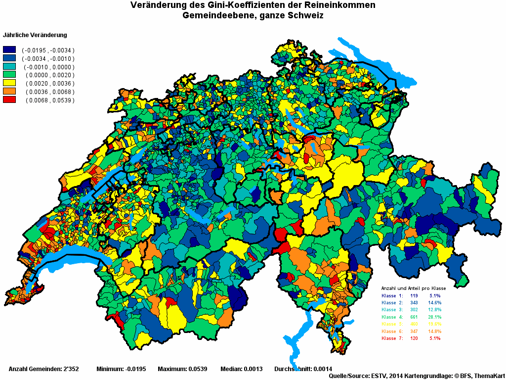 Choropleth map of rvariable