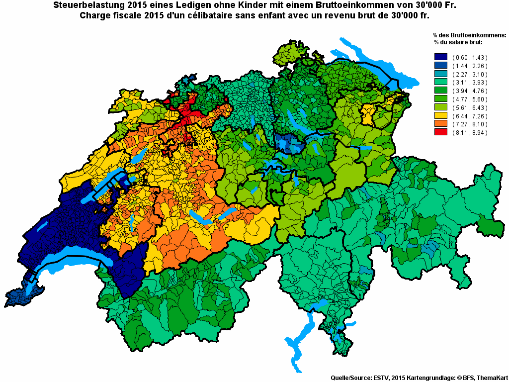 Choropleth map of rf9