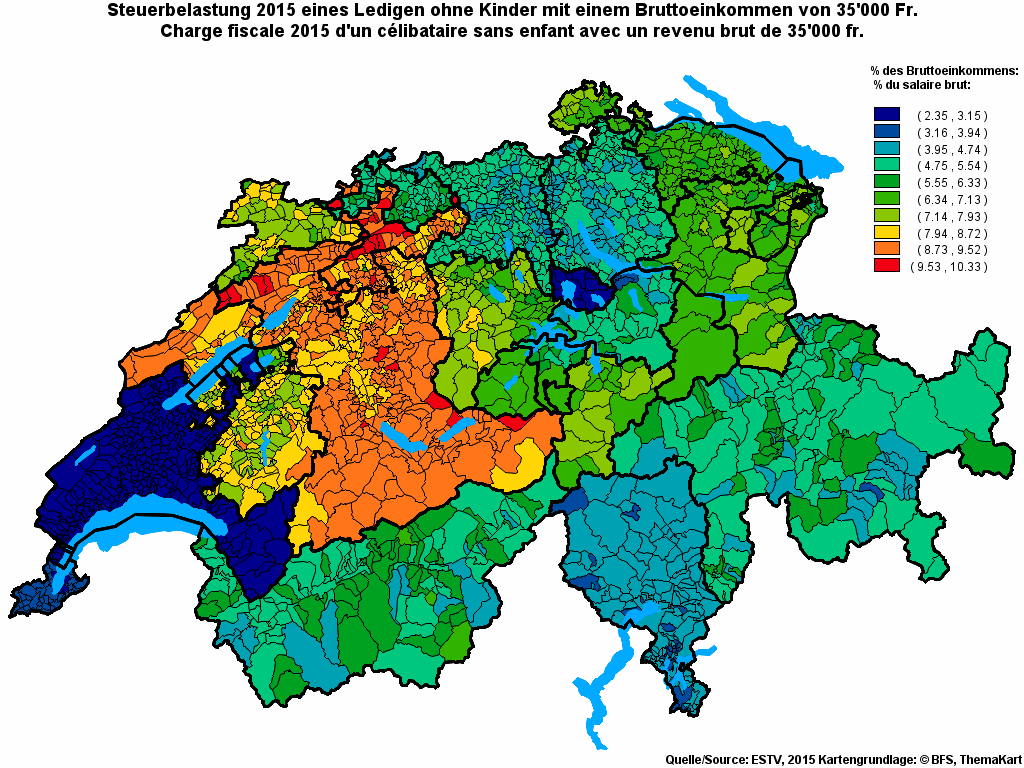 Choropleth map of rf10
