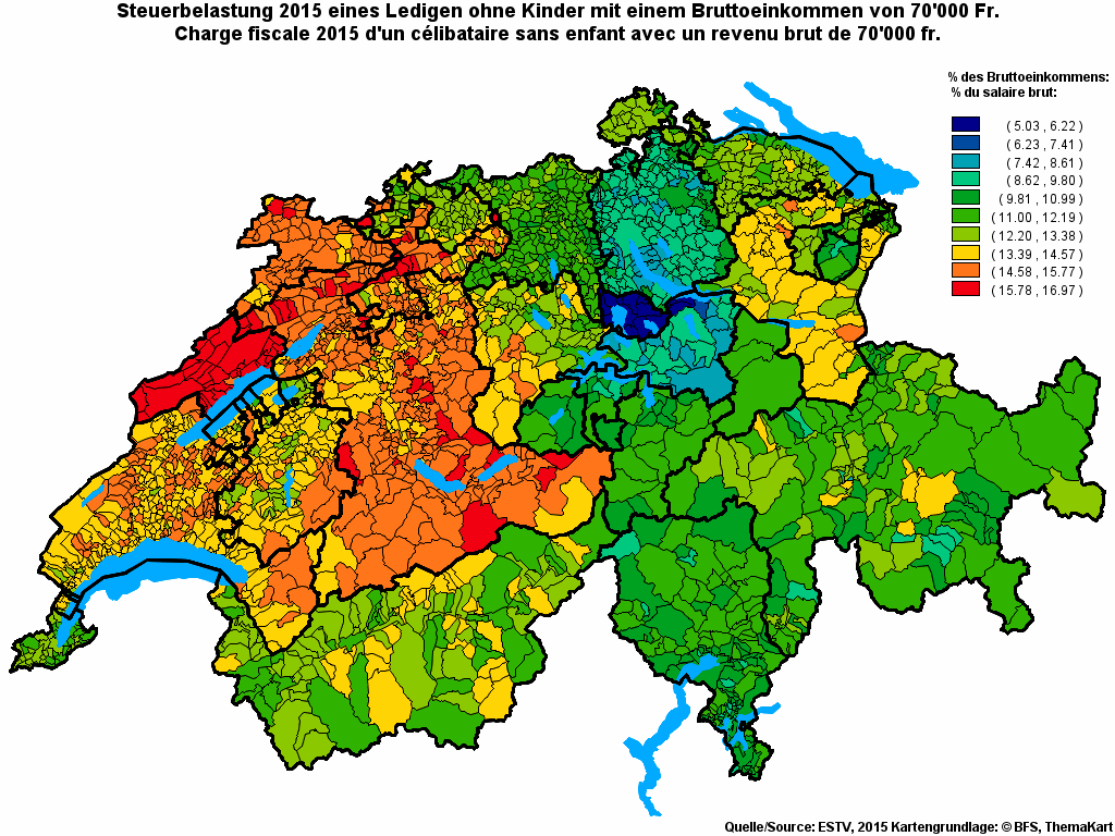 Choropleth map of rf15
