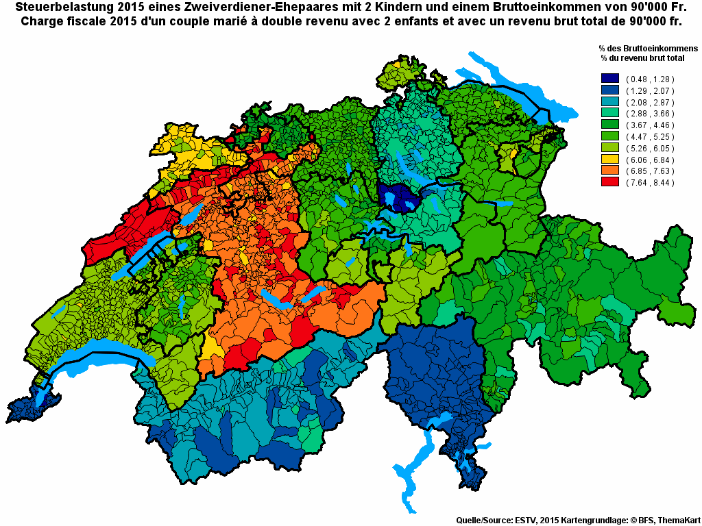 Choropleth map of rf17