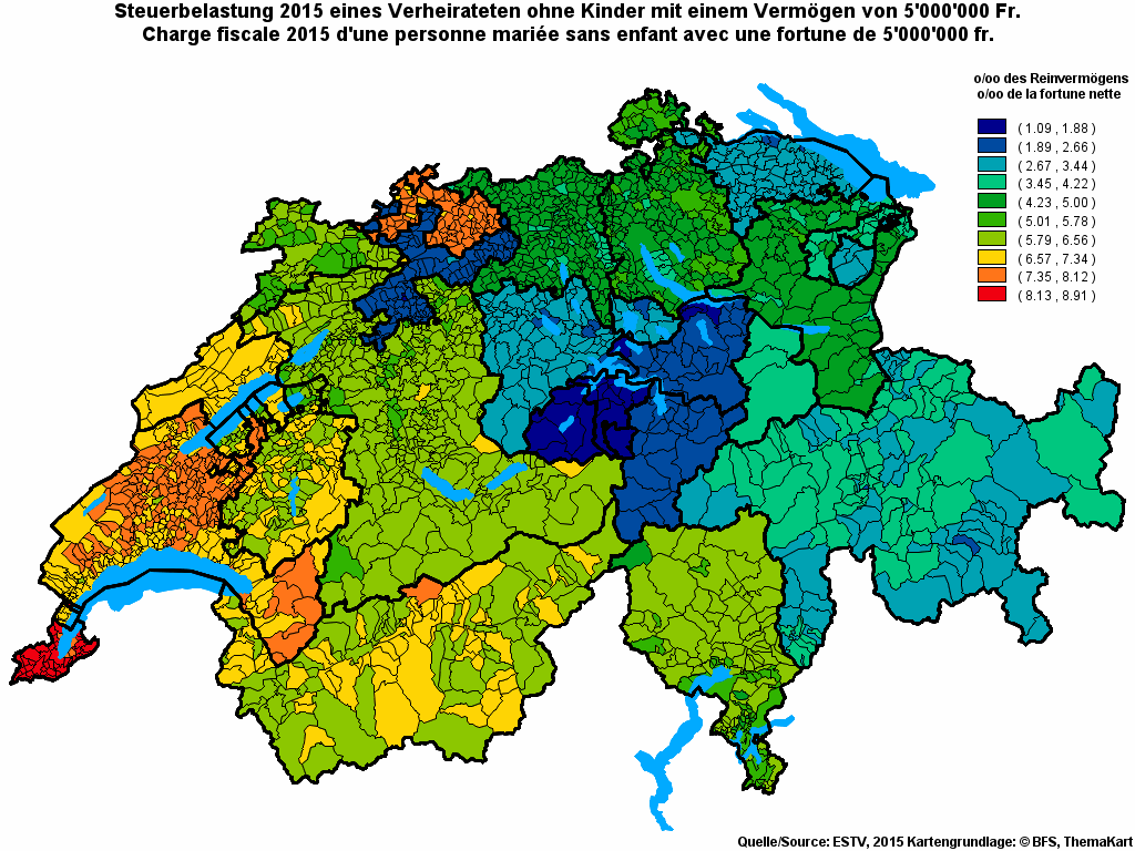 Choropleth map of rf20