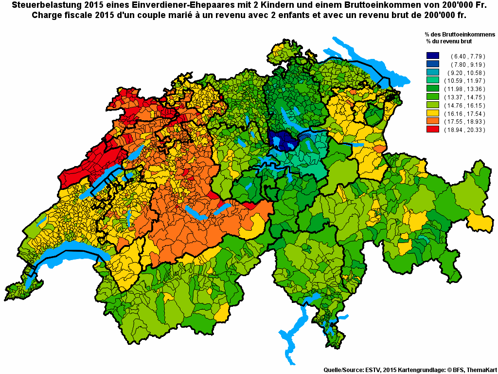 Choropleth map of rf22