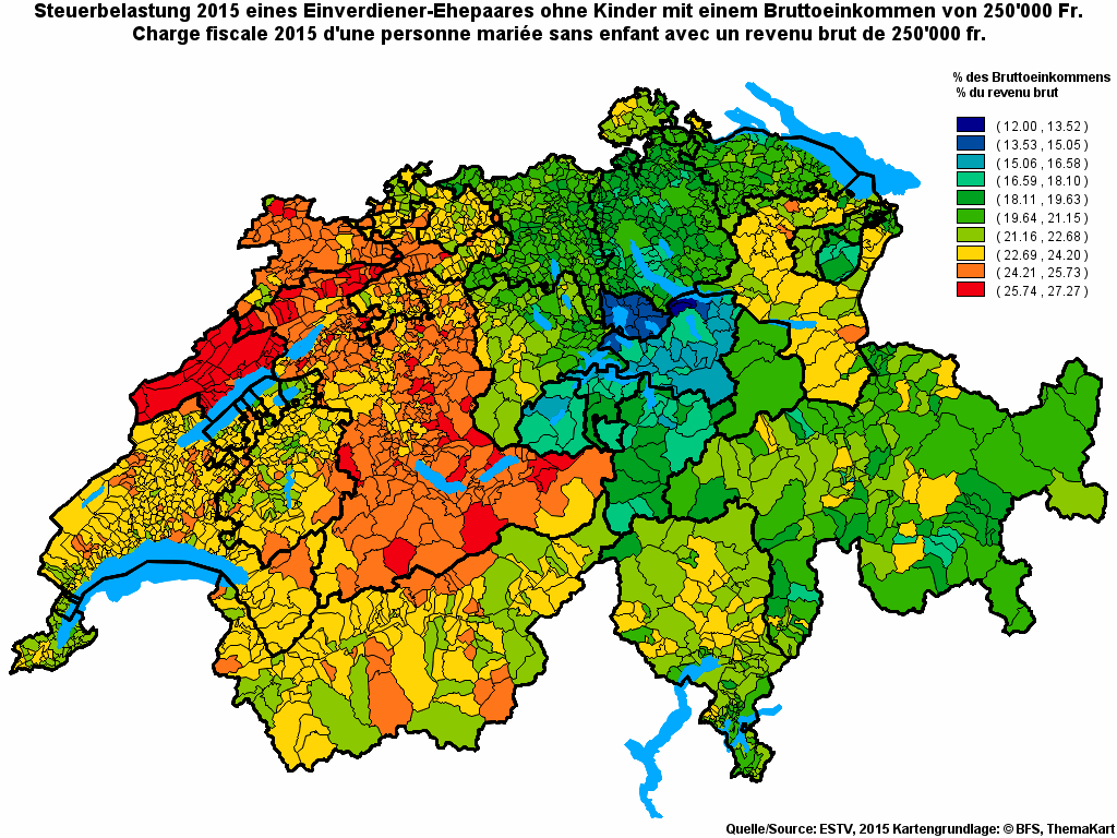 Choropleth map of rf23