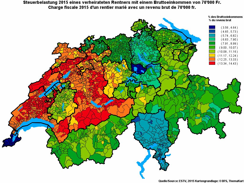 Choropleth map of rf15