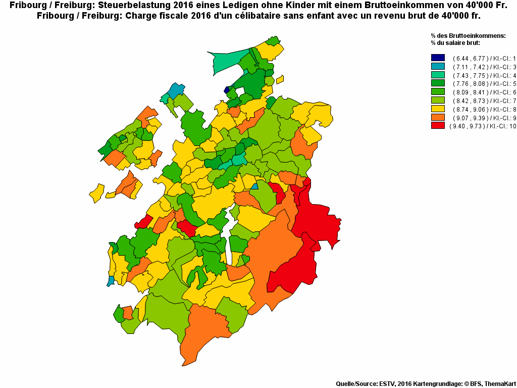 Choropleth map of rf11