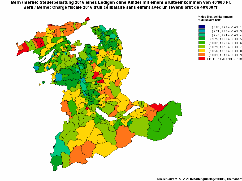 Choropleth map of rf11