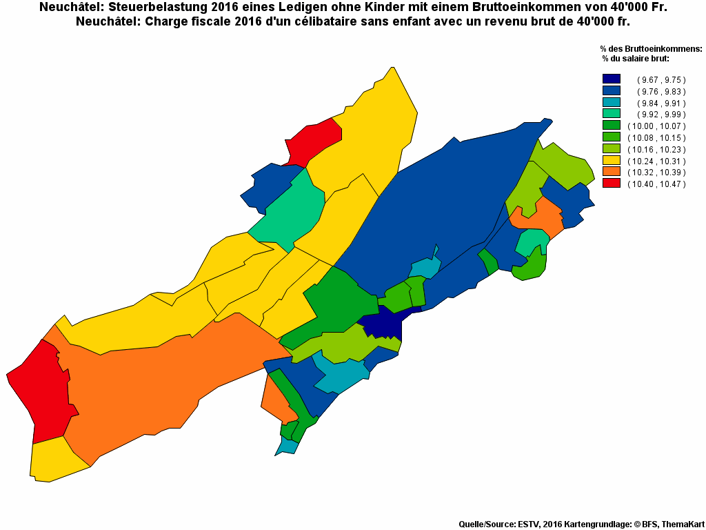 Choropleth map of rf11