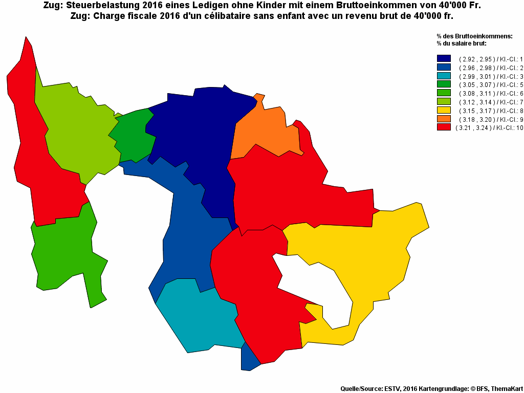 Choropleth map of rf11