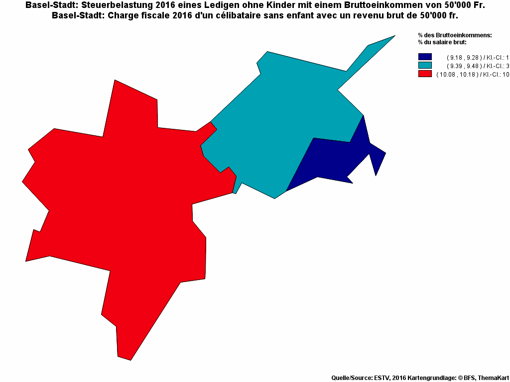 Choropleth map of rf13