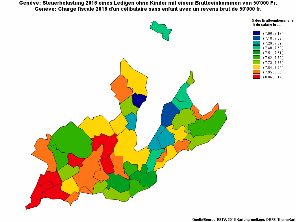 Choropleth map of rf13