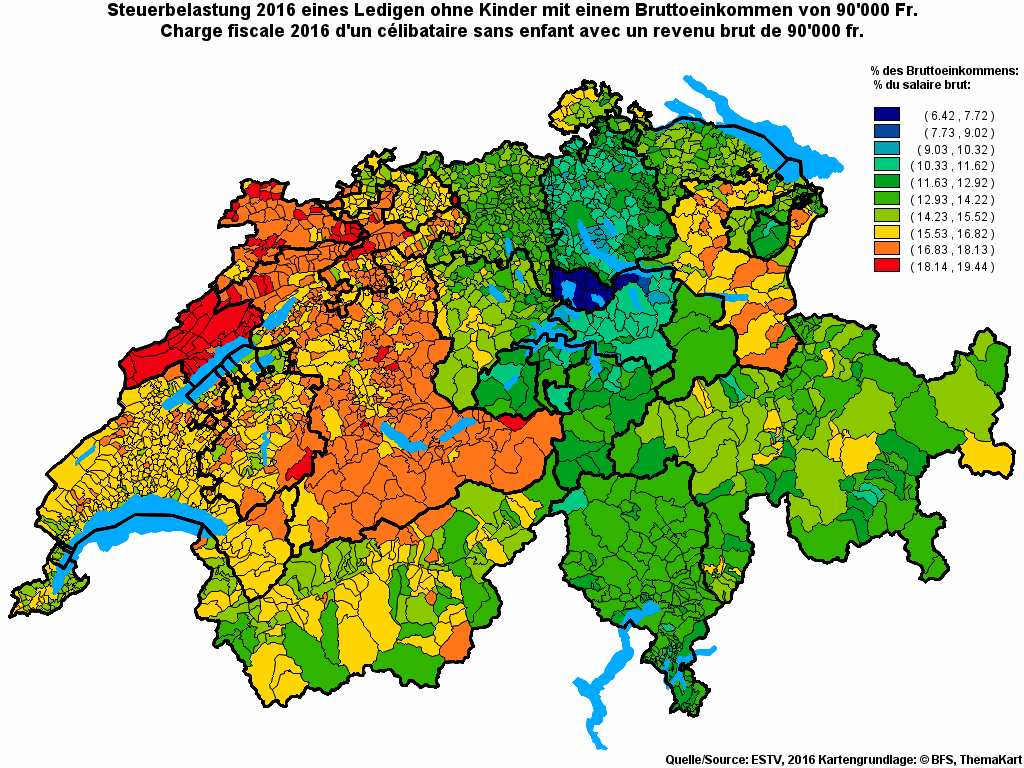 Choropleth map of rf17
