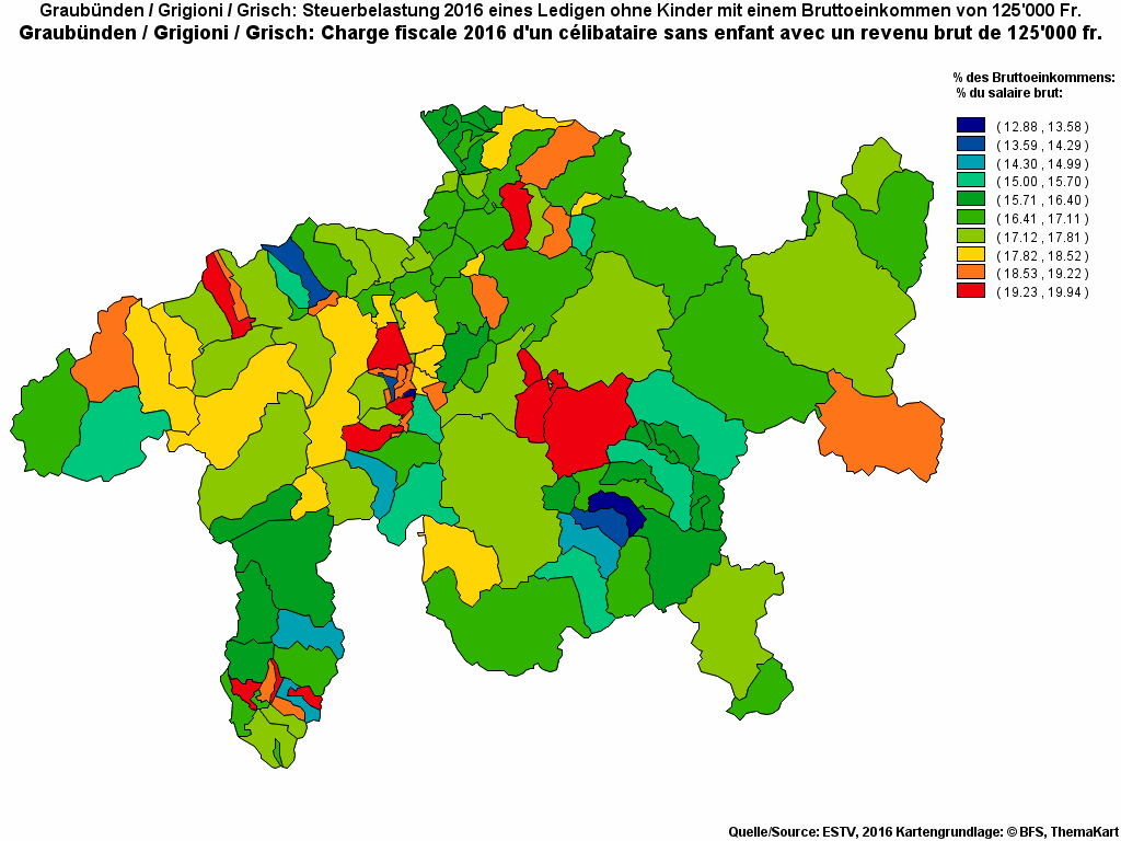 Choropleth map of rf19