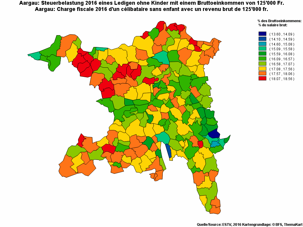 Choropleth map of rf19