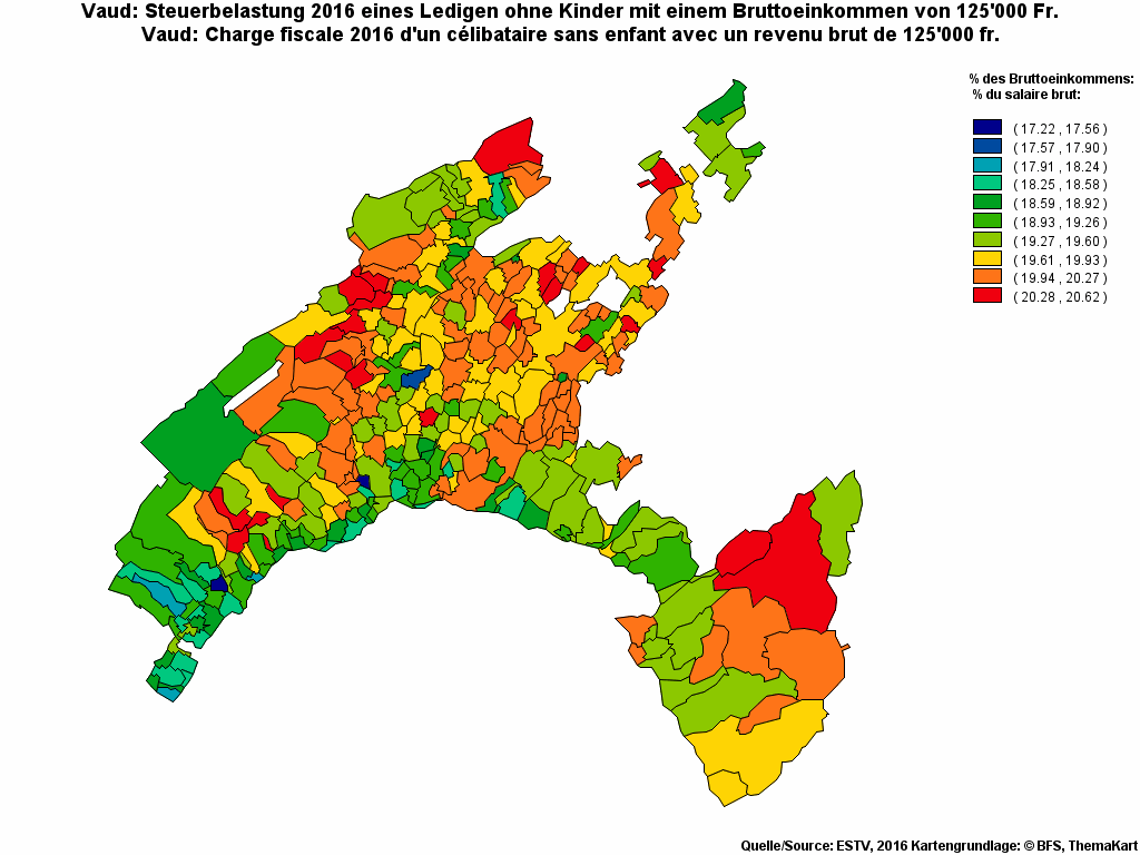 Choropleth map of rf19
