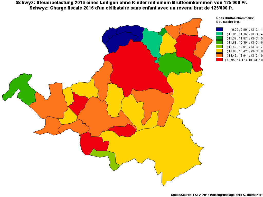 Choropleth map of rf19