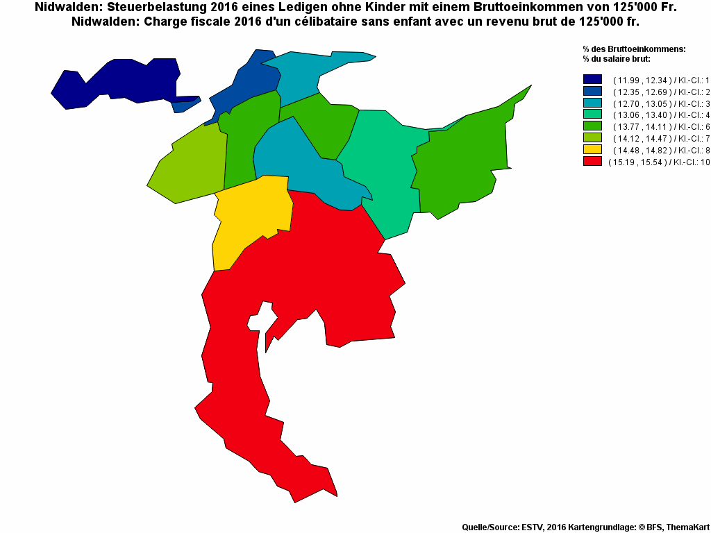 Choropleth map of rf19