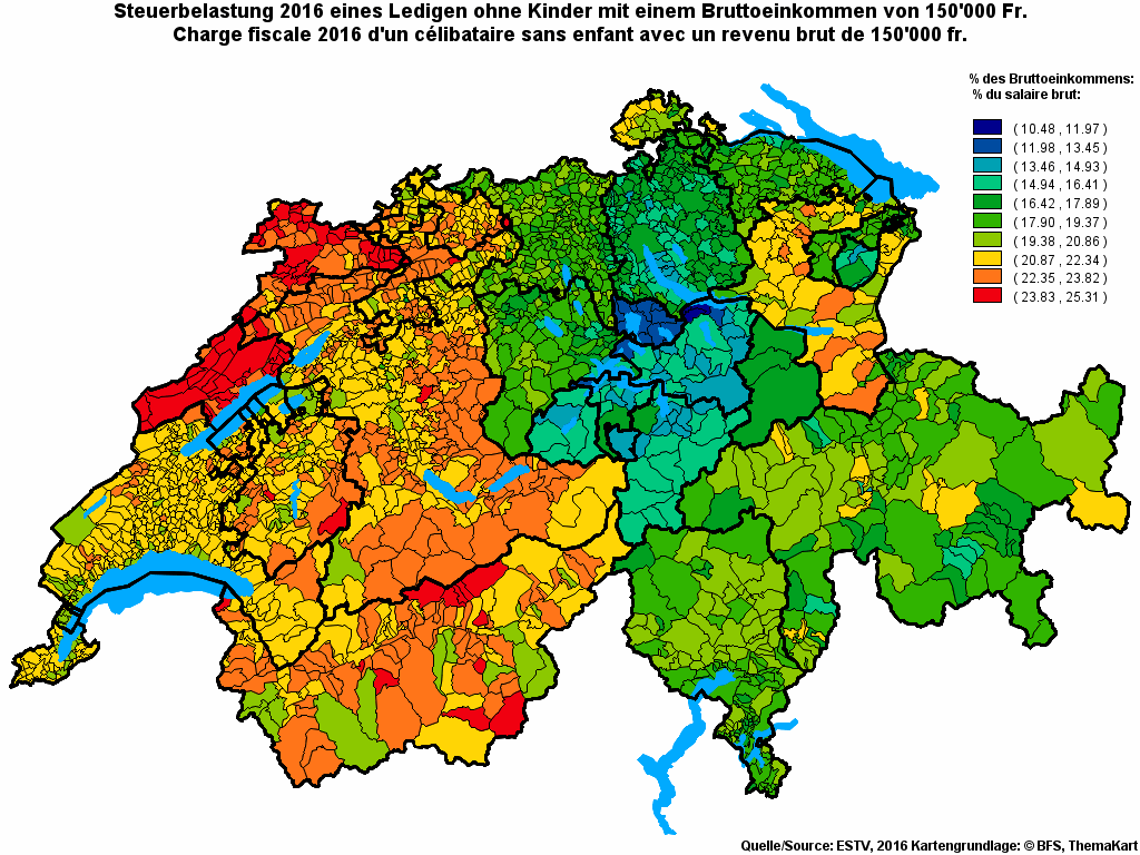 Choropleth map of rf20