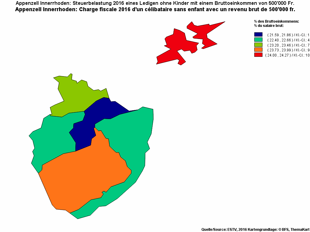 Choropleth map of rf26