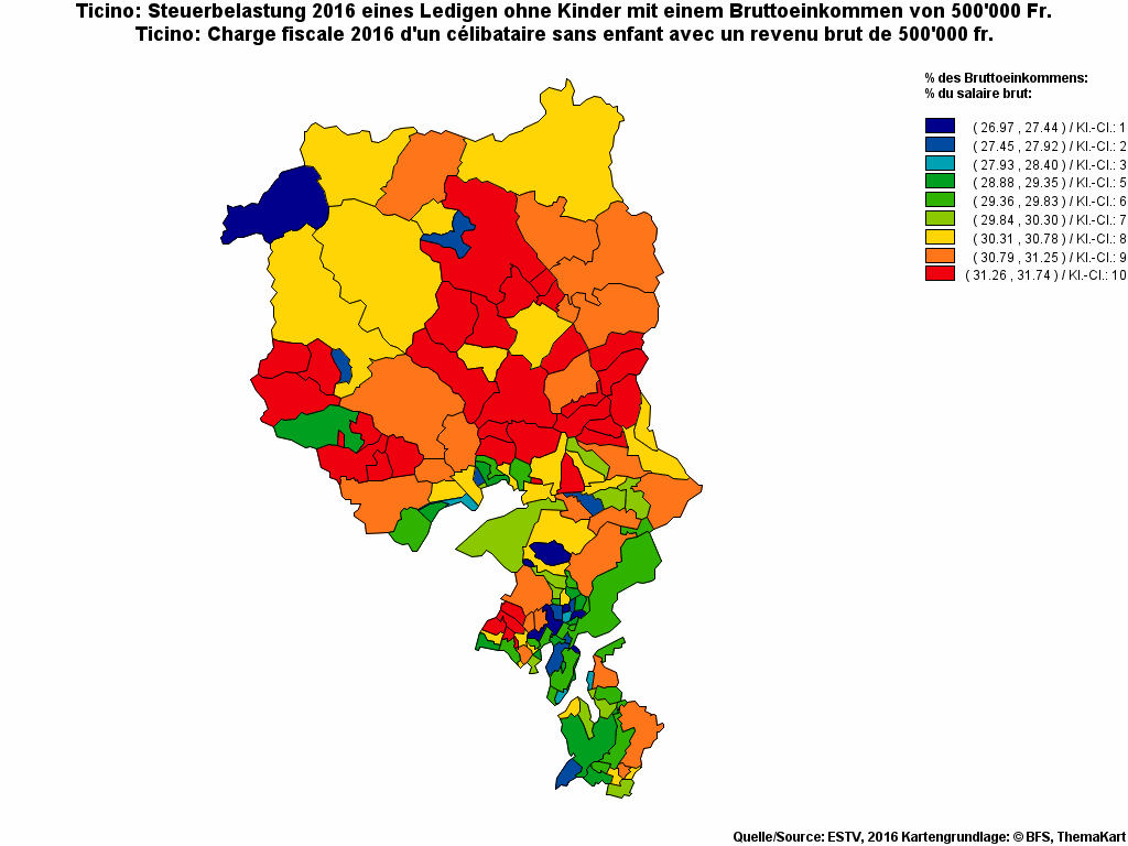 Choropleth map of rf26