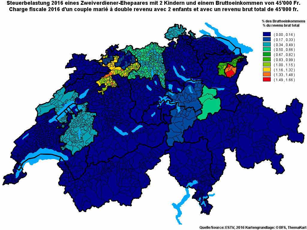 Choropleth map of rf12