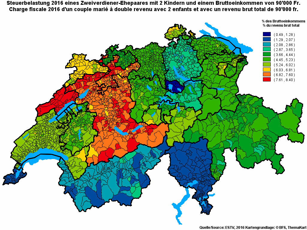 Choropleth map of rf17