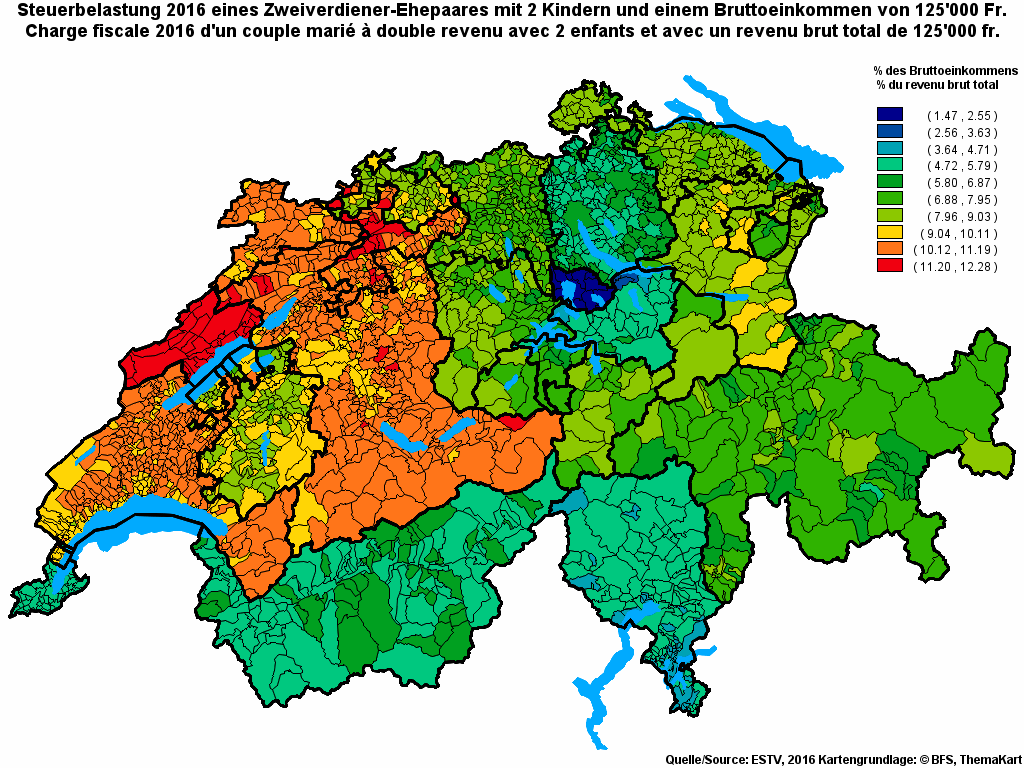 Choropleth map of rf19