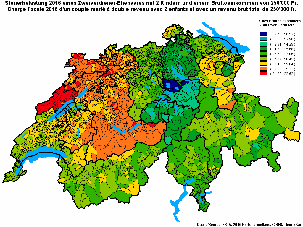 Choropleth map of rf23