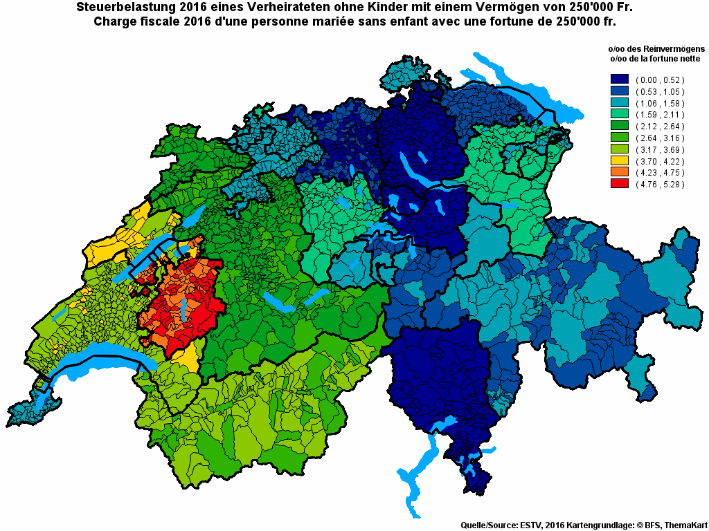 Choropleth map of rf12