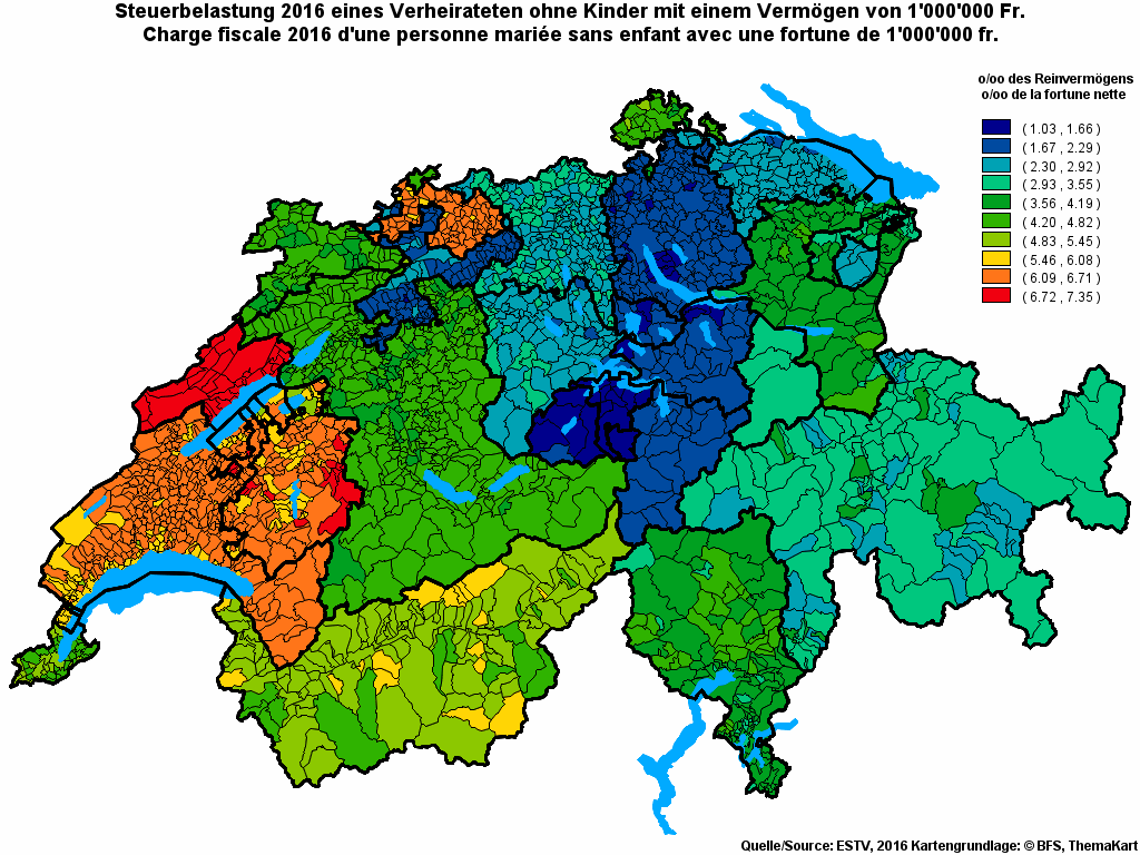 Choropleth map of rf18