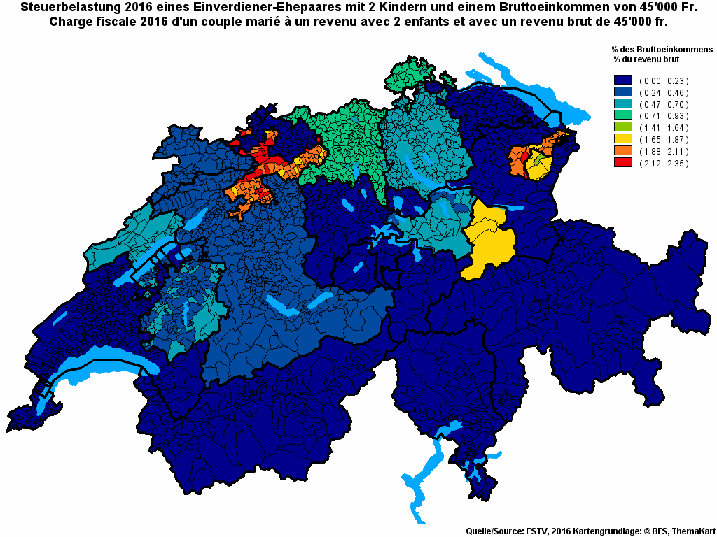 Choropleth map of rf12