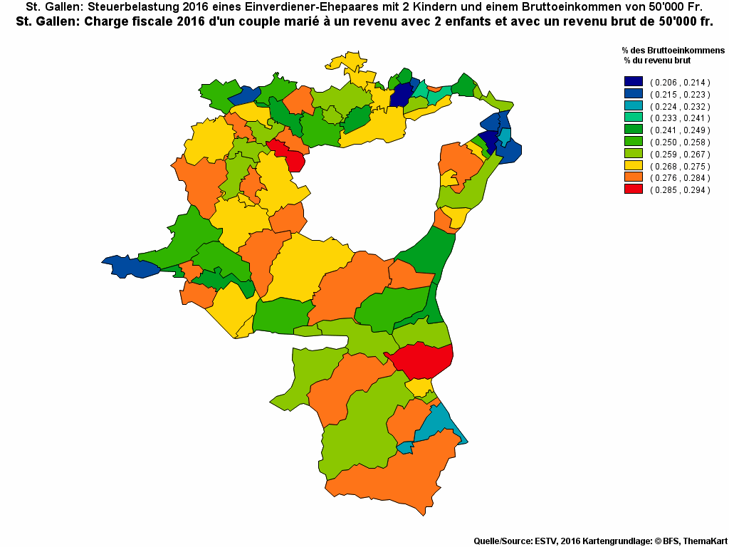 Choropleth map of rf13