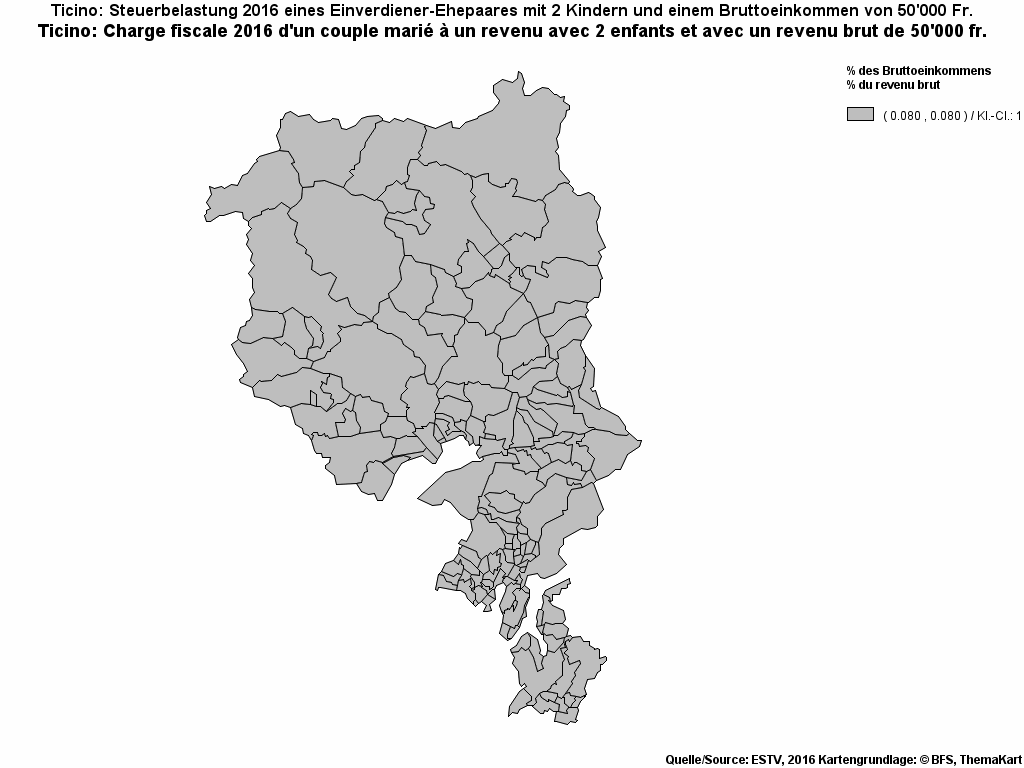 Choropleth map of rf13