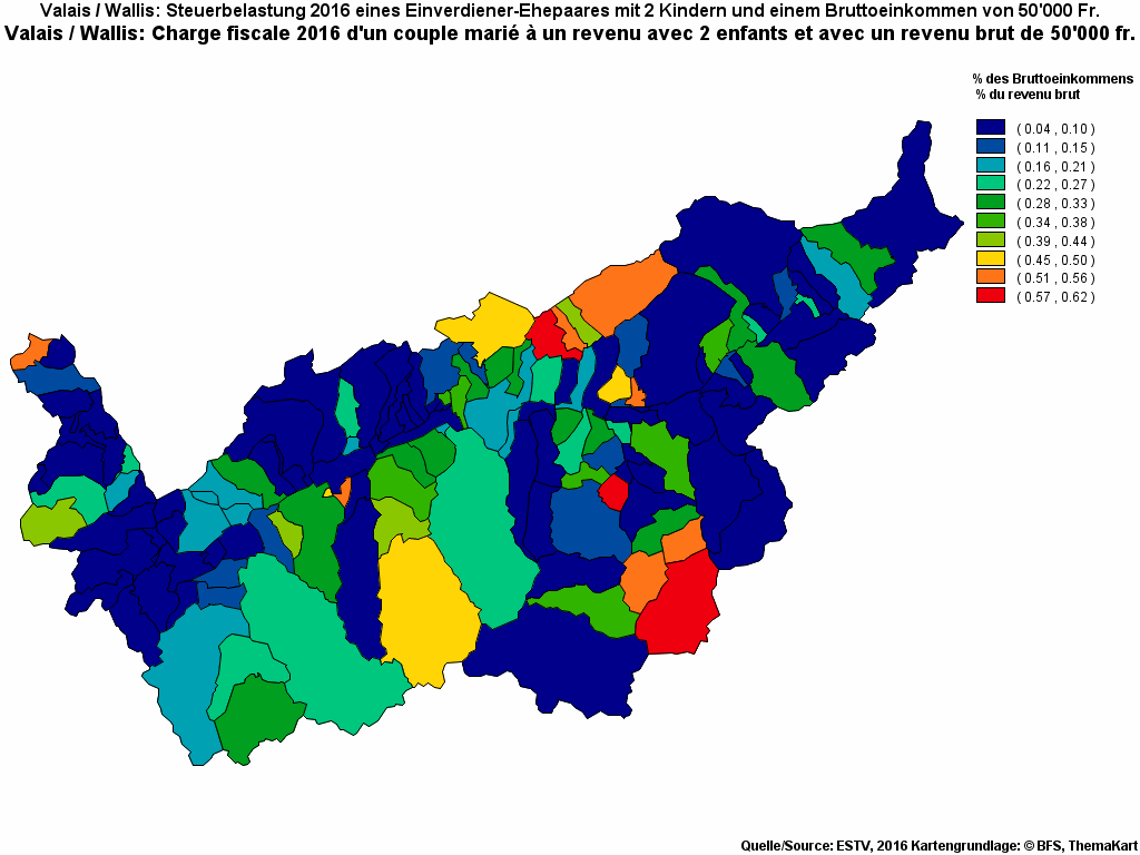 Choropleth map of rf13