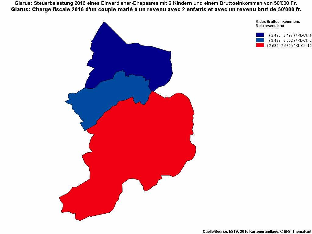 Choropleth map of rf13