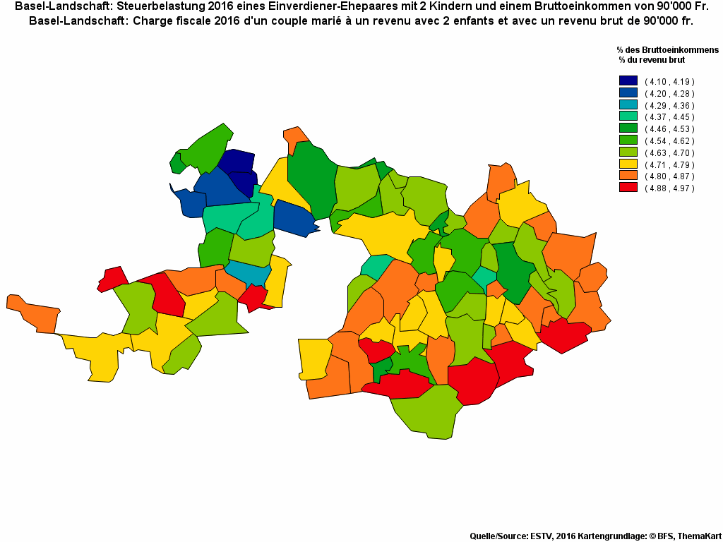 Choropleth map of rf17