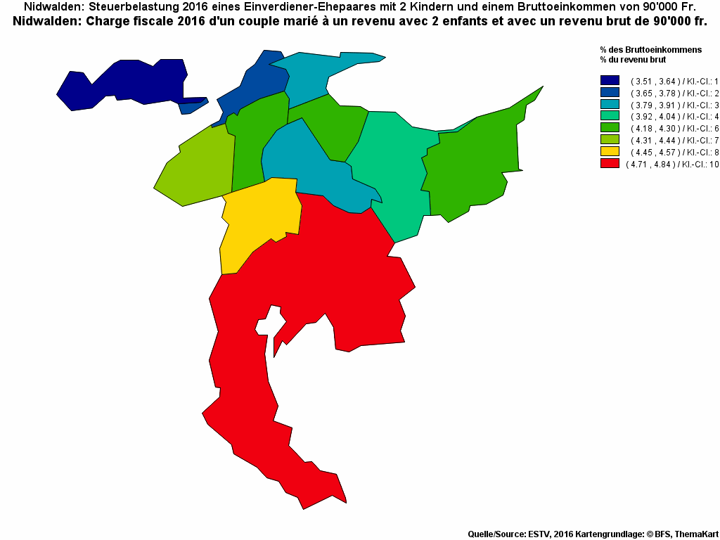 Choropleth map of rf17