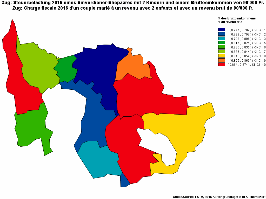Choropleth map of rf17