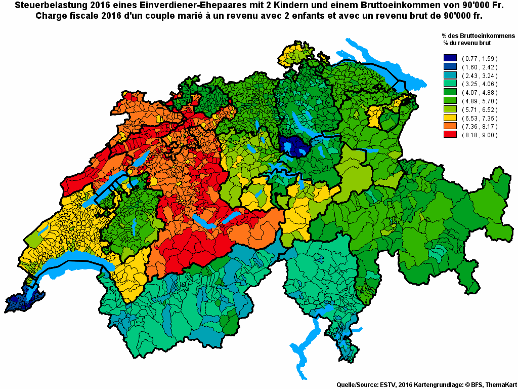 Choropleth map of rf17