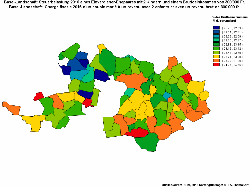 Choropleth map of rf24