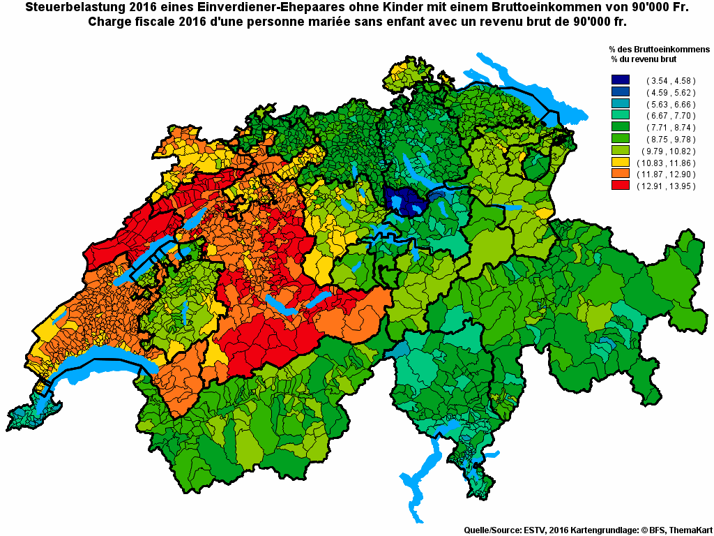 Choropleth map of rf17