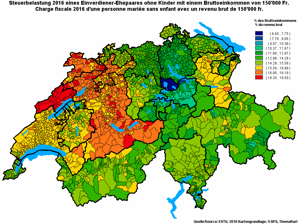 Choropleth map of rf20