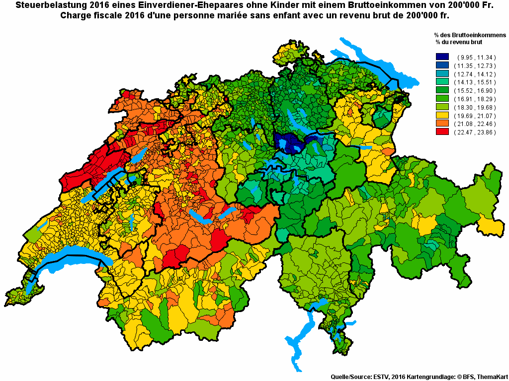 Choropleth map of rf22