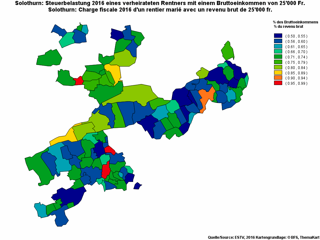 Choropleth map of rf8