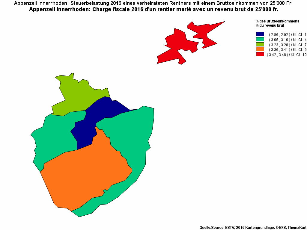 Choropleth map of rf8