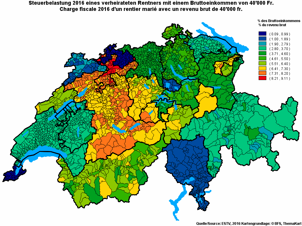 Choropleth map of rf11