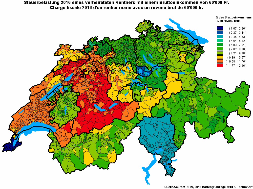 Choropleth map of rf14